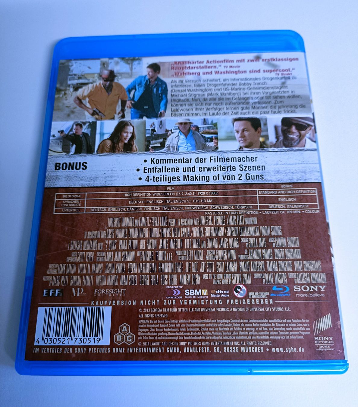 Tutti i DVDs: "2 Guns" mit Mark Wahlberg & Denzel Washington – Usato da Köniz venduto da Movieportal007 1