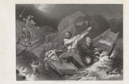 Stahlstich um 1850   - Tell rettet Baumgartnerin, keine AK