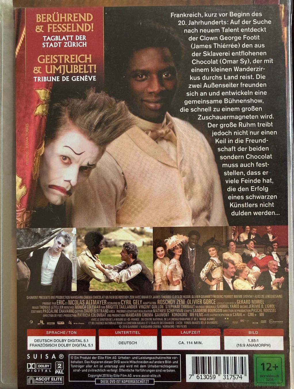 Tutti i DVDs: DVD - Chocolat / Omar Sy – Usato da Zäziwil venduto da kreative-ideen 1