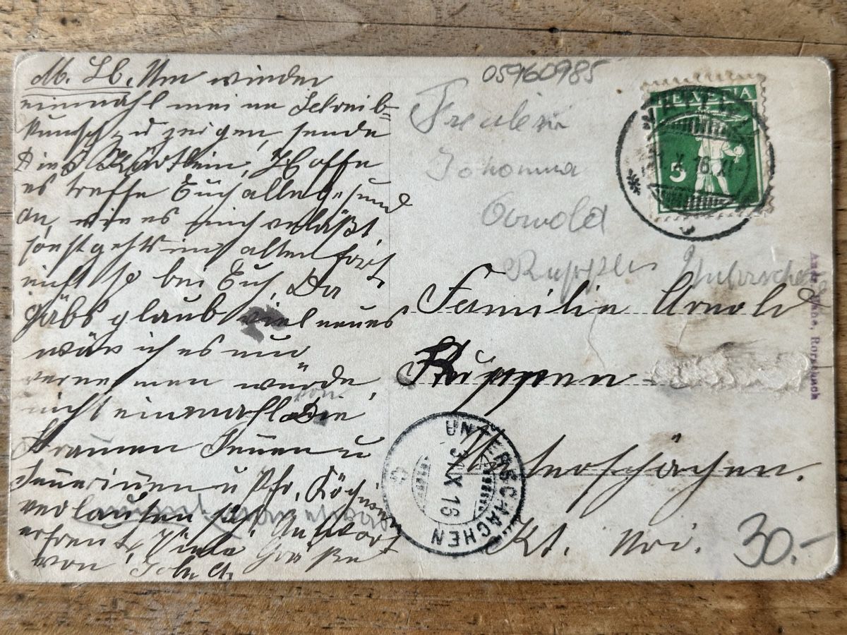 Cartes postales: Ansichtskarte Wattwil mit Yberg  – D'occasion à Berschis par Vild1 1
