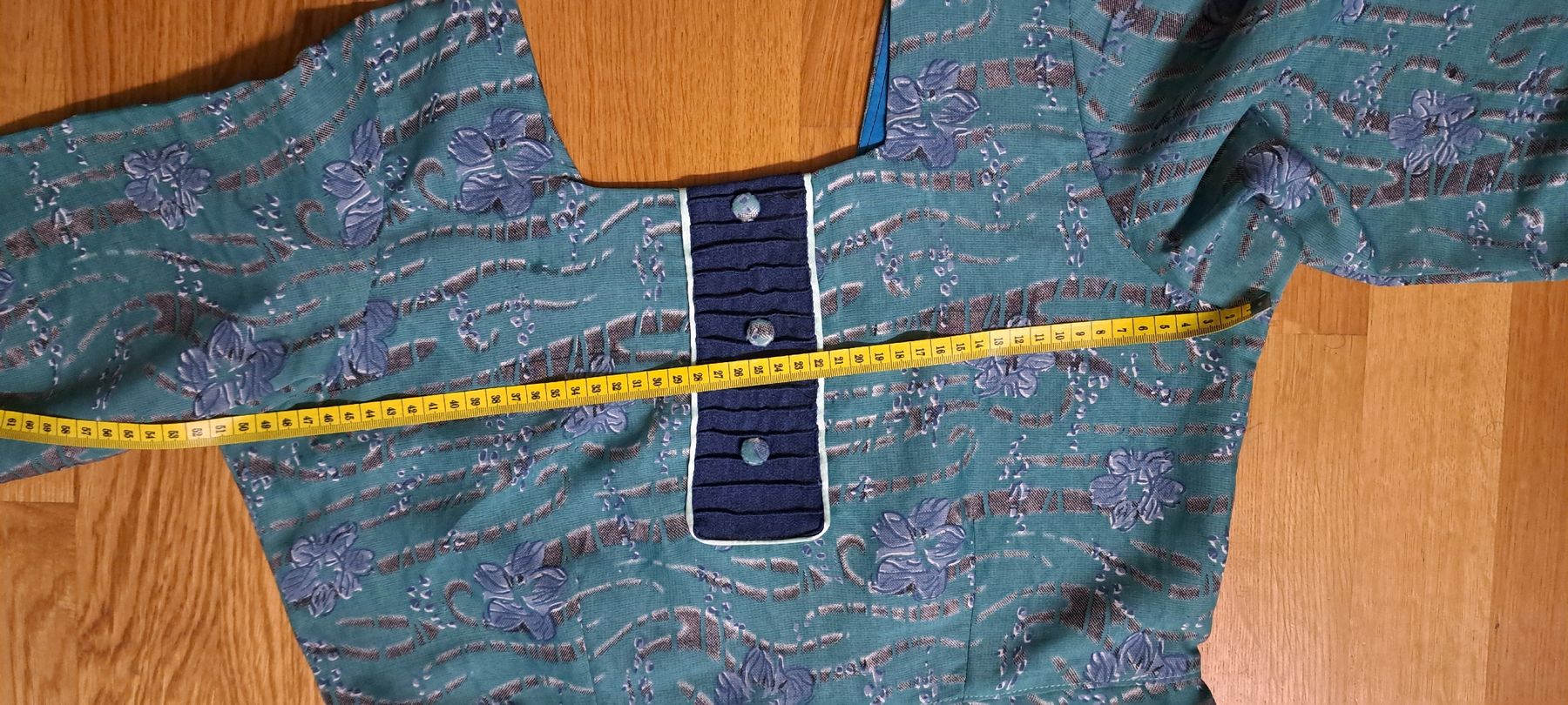 Kleider: Maxi Dress Blue Floral Pattern Acceptable Condition – Gebraucht aus Bern von mahilini 3
