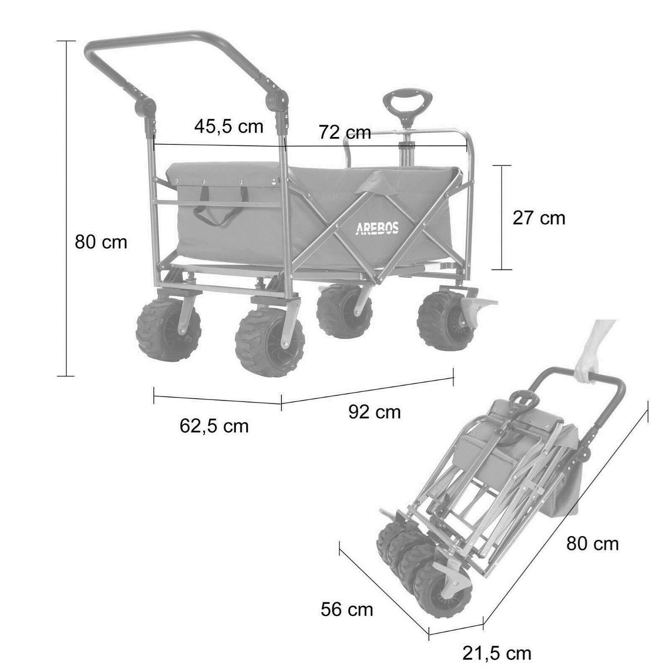 Altro: Bollerwagen Rot max 100 kg Tragkraft – Nuovo e nell'imballaggio originale da Bottighofen venduto da zaap 1