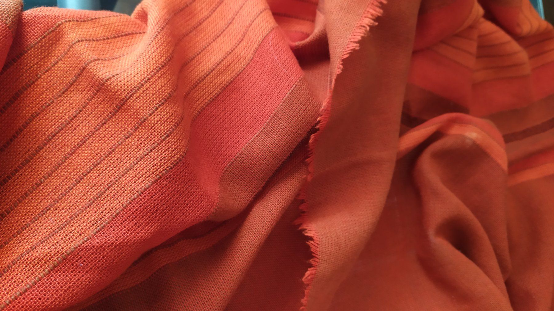 Sonstige Tischwäsche: Tischtuch orange/rostbraun 150x97 cm – Gebraucht aus Chezard St-Martin von Loucail 4
