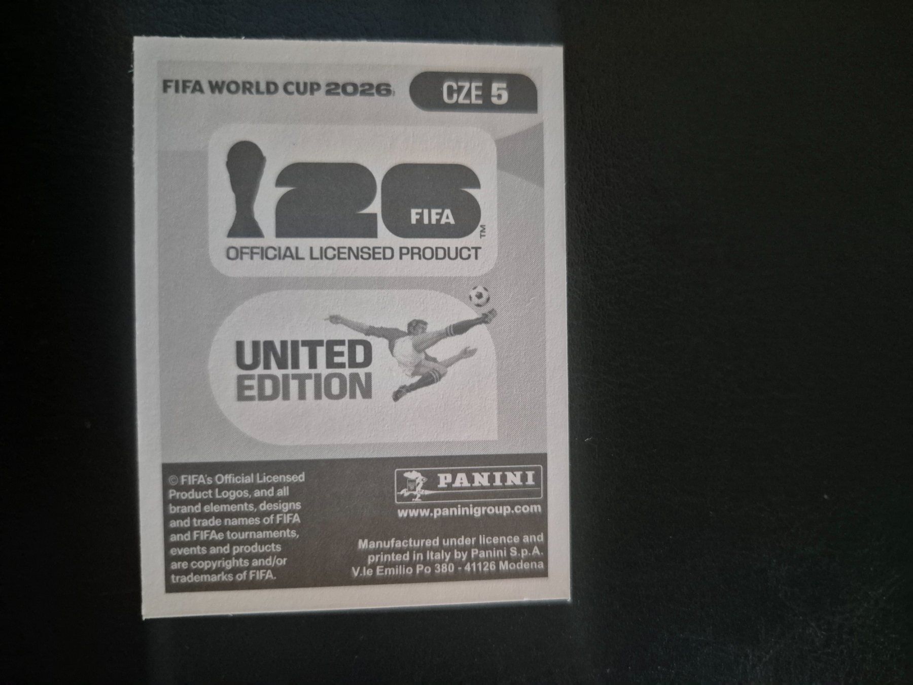 Panini Carte collezionabili: Panini WM 26 CZE 5 – Nuovo (secondo la descrizione) da Rorschacherberg venduto da AJ3108 1