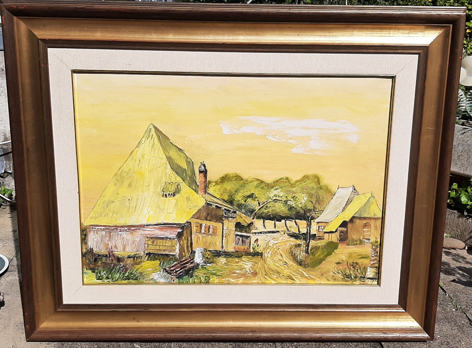 Gemälde: Landschaftsgemälde von D.Sem"84 Ölgemälde.Impasto-Maltechnik – Gebraucht aus Baden von Boroda 4
