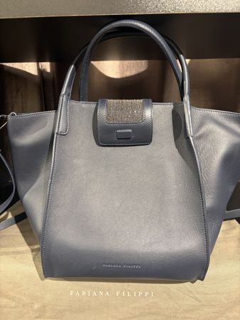 Fabiana Filippi Handtasche Dunkelblau 