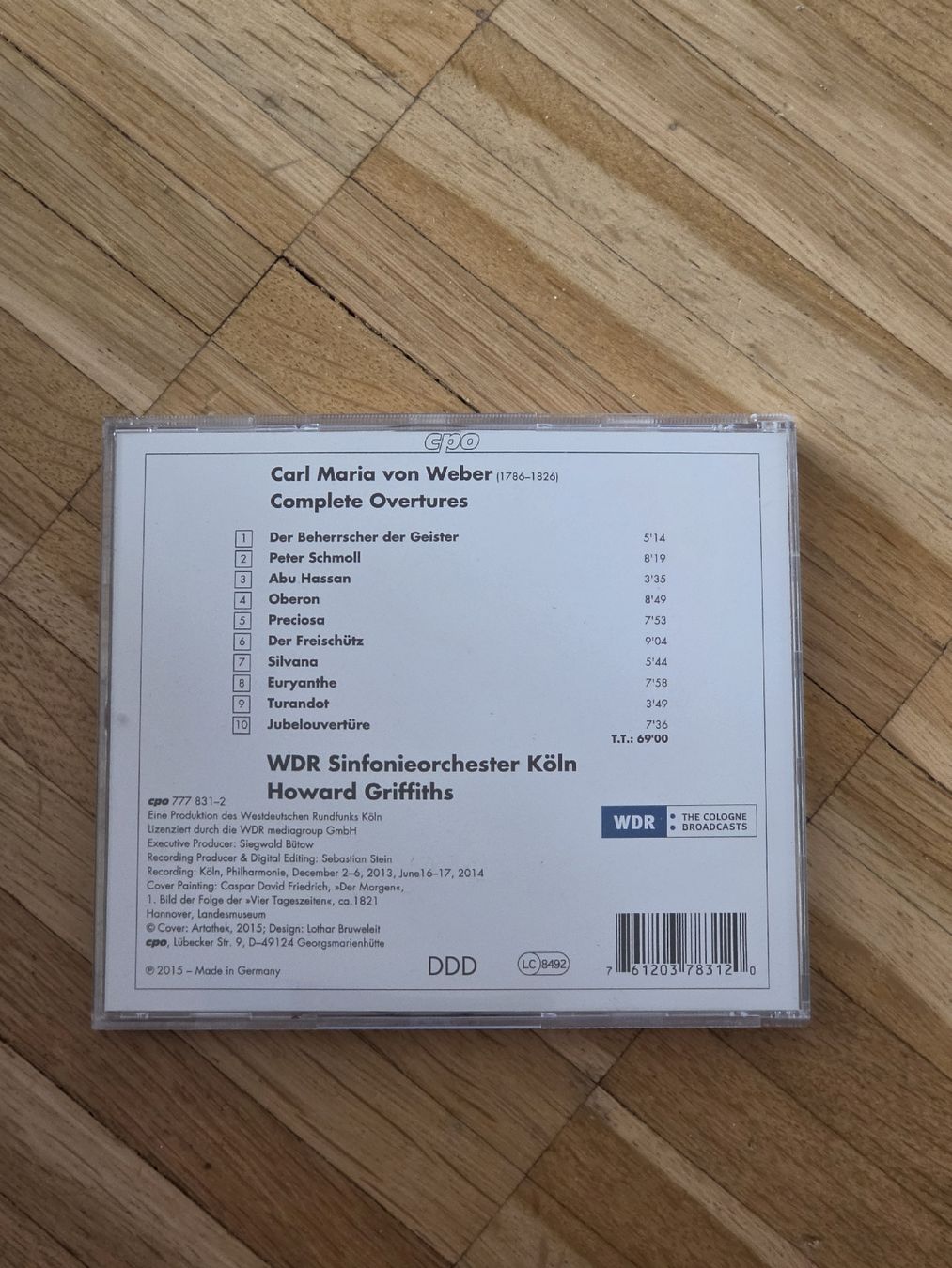 CDs: CD: Carl Maria von Weber:Complete Overtures; Griffiths – D'occasion à Aesch BL par immon 1