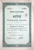 Zürcher Depositenbank, Zürich - 1910