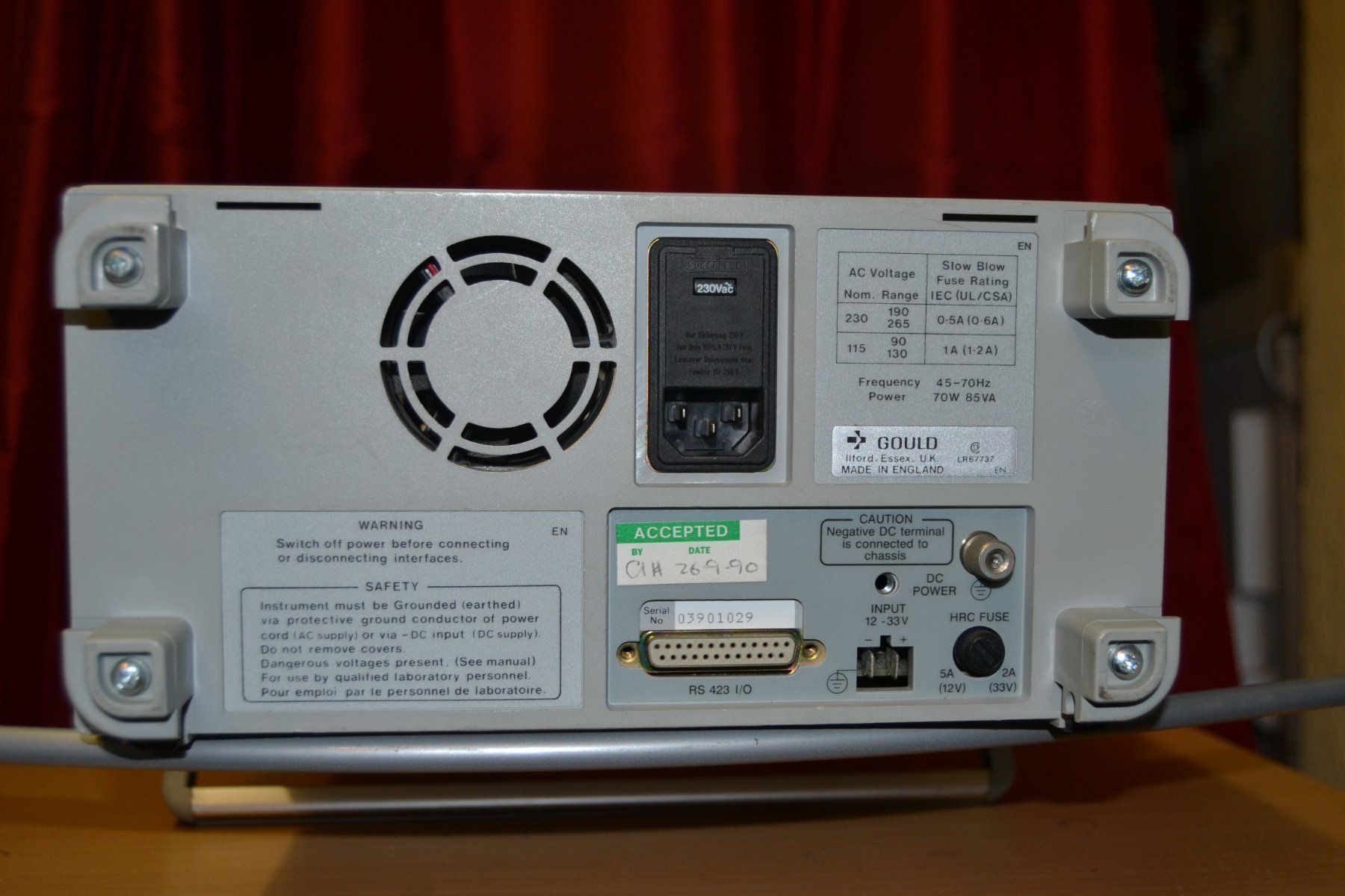 Misurare: Gould DSO 450 100MS/s  50MHz mit Printer – Usato da Wil SG venduto da fanofrio 7