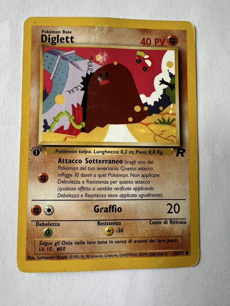 Pokémon Carte collezionabili: Pokemonkarte Diglett 1.st edit – Usato da Willisau venduto da Neiro77