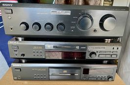 Sony Hifi, Verstärker, Mini-Disc, CD player