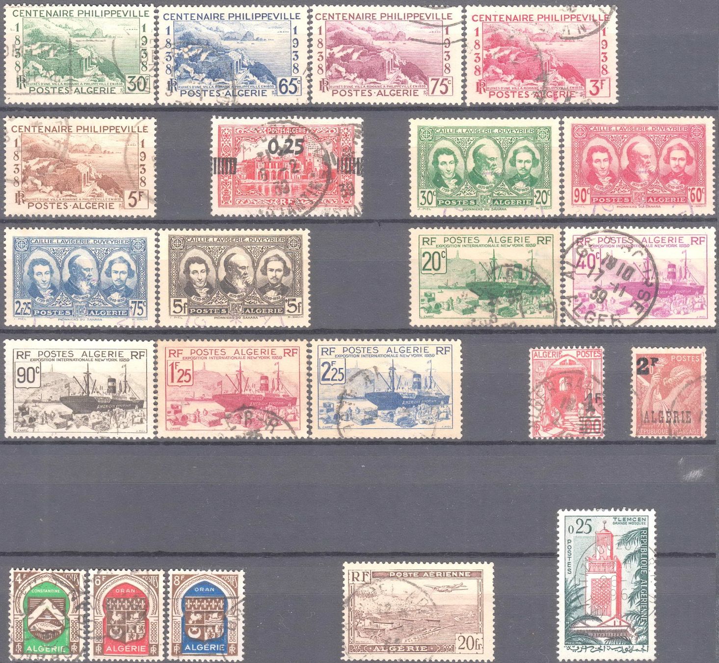 Alle Briefmarken: Algerien Briefmarkensammlung 1924-1947 – Gebraucht aus Berlin von philakontor 1