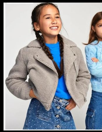 Kinder Jacke Teddy Biker Neu Only Kids