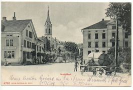 MENZIKEN Gasthaus Waage - Zucker-Bäckerei - Fuhrwerk