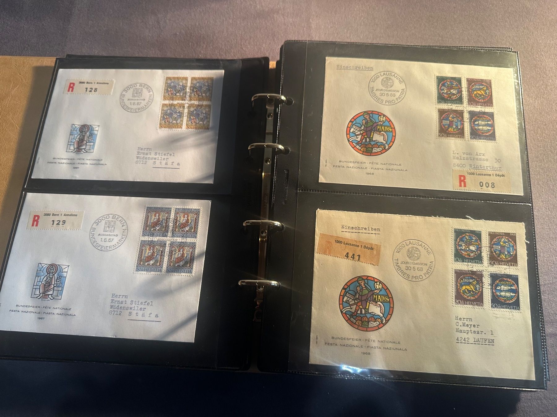 Tutti i francobolli: Sammlung Briefe, FDC usw. Schweiz – Usato da Stettfurt venduto da 2442 4