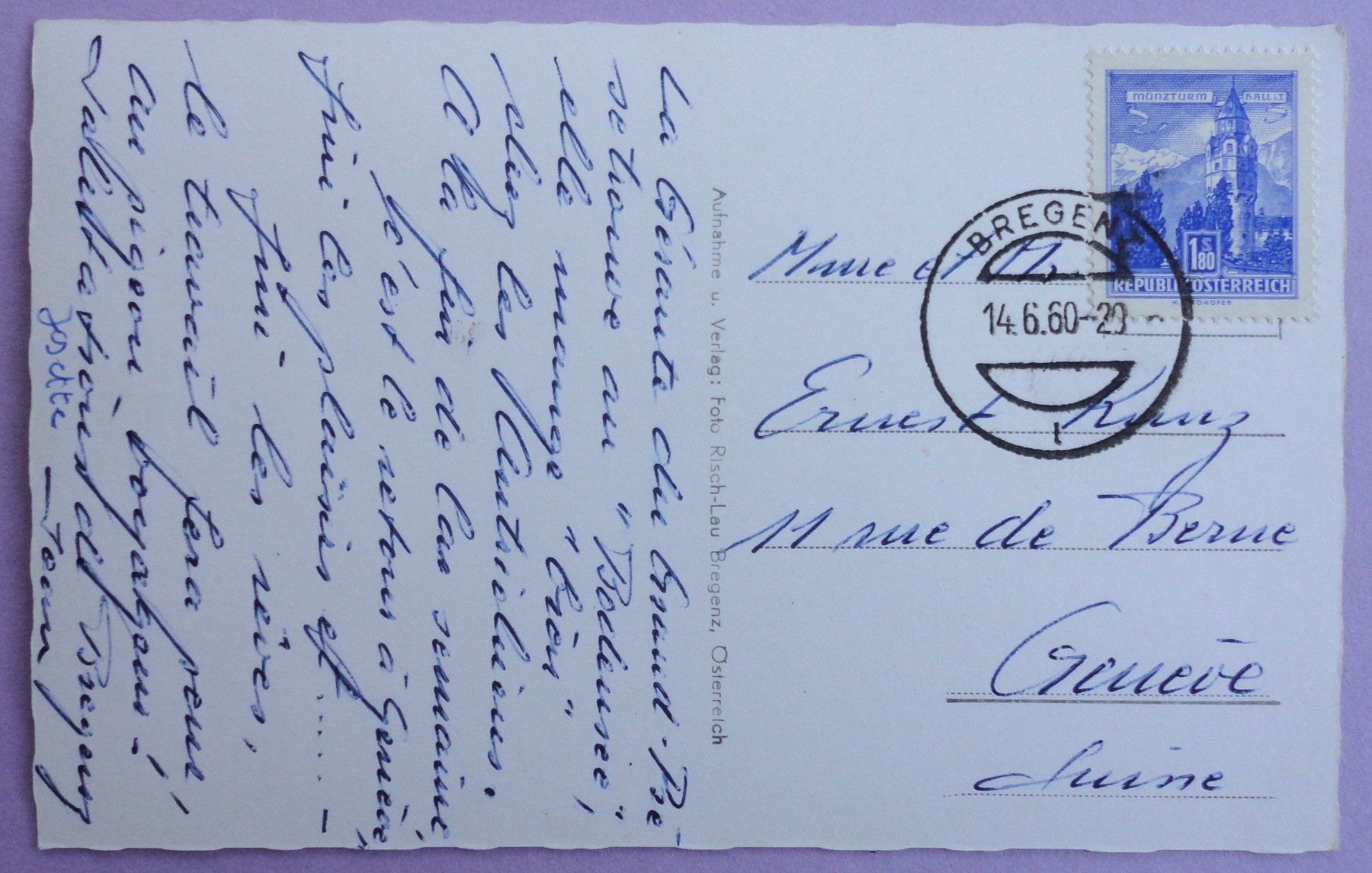 Cartes postales: Bregenz a.B., Pfänderbahn – D'occasion à Fétigny par Billy2miny 1