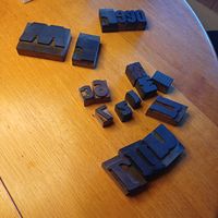 Typografie Lettern Holz Set guter Zustand
