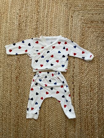 Petit Bateau Set Gr 67cm Herz Muster