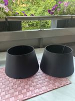 Lampenschirm 2 Stk. schwarz 21cm Durchmesser Neu