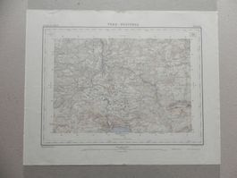 Landkarte Vord. Wägital 1933 Vorderthal Innerthal Kanton SZ