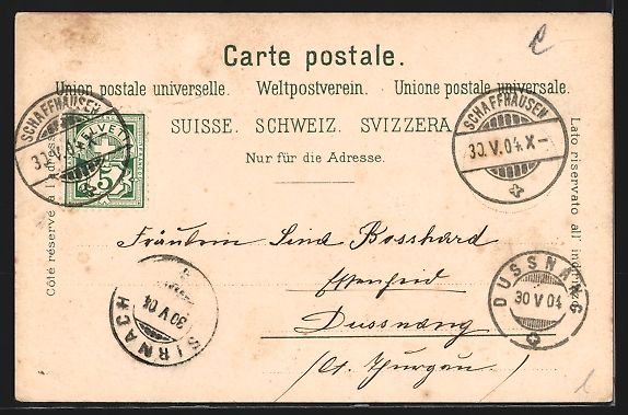 Cartes postales: Schaffhausen, Kantonschule und Städtisc – D'occasion à Berlin par bartko-reher 1