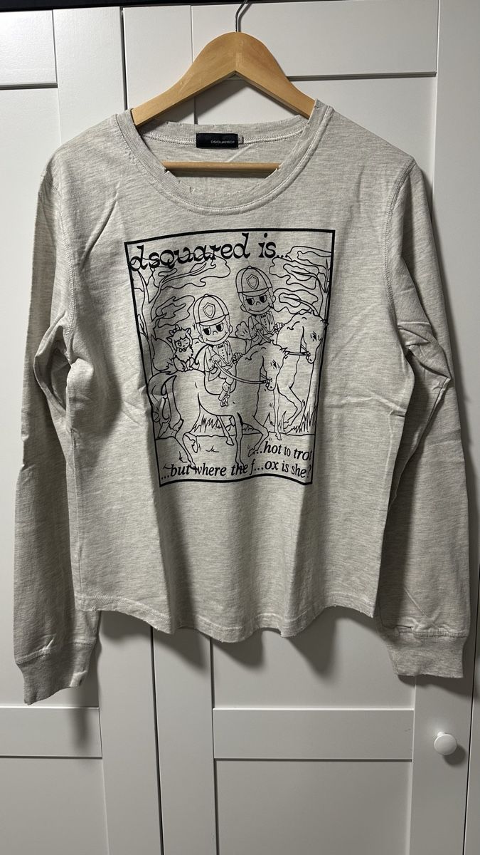 Polos: Dsquared Shirt M L Longsleeve washed destroyed boho – D'occasion à Stetten AG par rai_hy6h 7