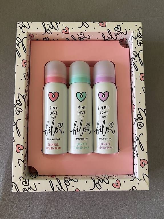 Duschen: Bilou Duschschaum Set 3 x 75 ml – Neu und originalverpackt aus Seuzach von Rockyalps