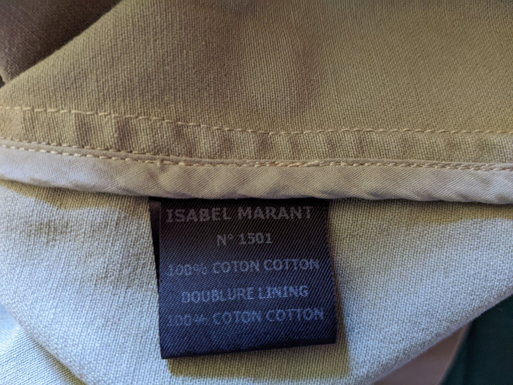 Isabel Marant Cappotti: ISABEL MARANT : Trench vert pâle 36 – Usato da Petit-Lancy venduto da lilycerise 7