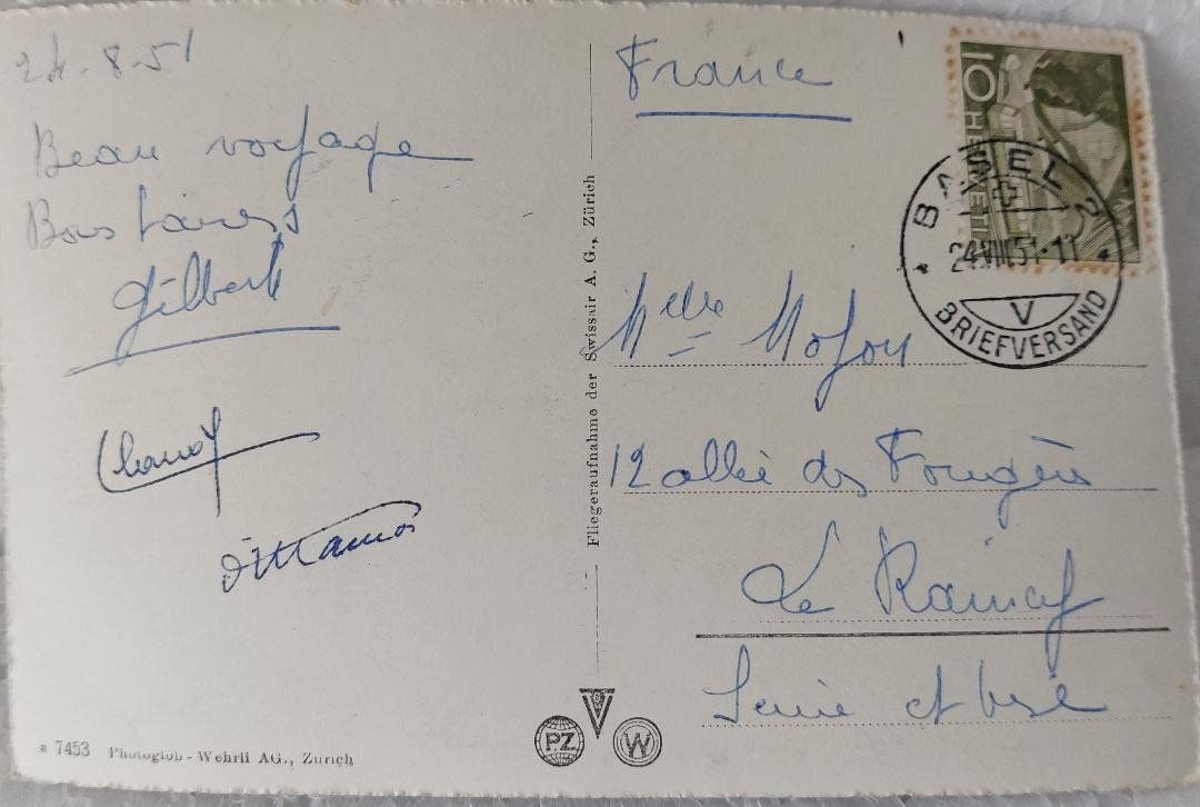 Cartoline postali: BASEL  -  1951 – Usato da Delémont venduto da Domdom1 1