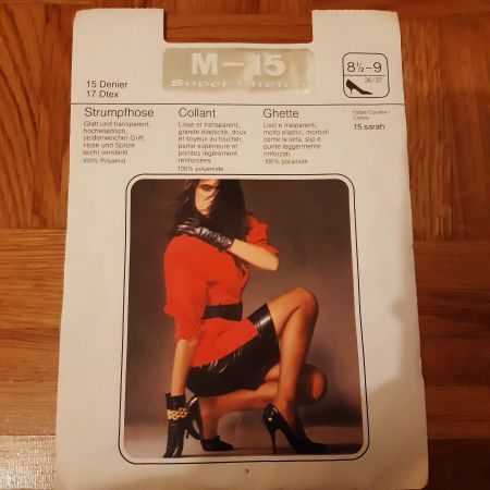 Vintage Strumpfhose Gr. M 8 1/2-9 SuperSheer 15 Denier