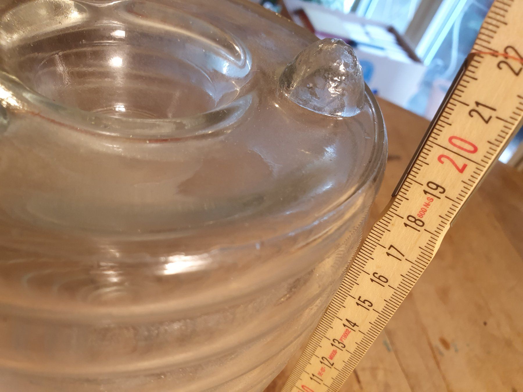Lanterne: Windlicht Glas mit Aufhängedraht ca 20 cm – Usato da Zürich venduto da loosebone 5