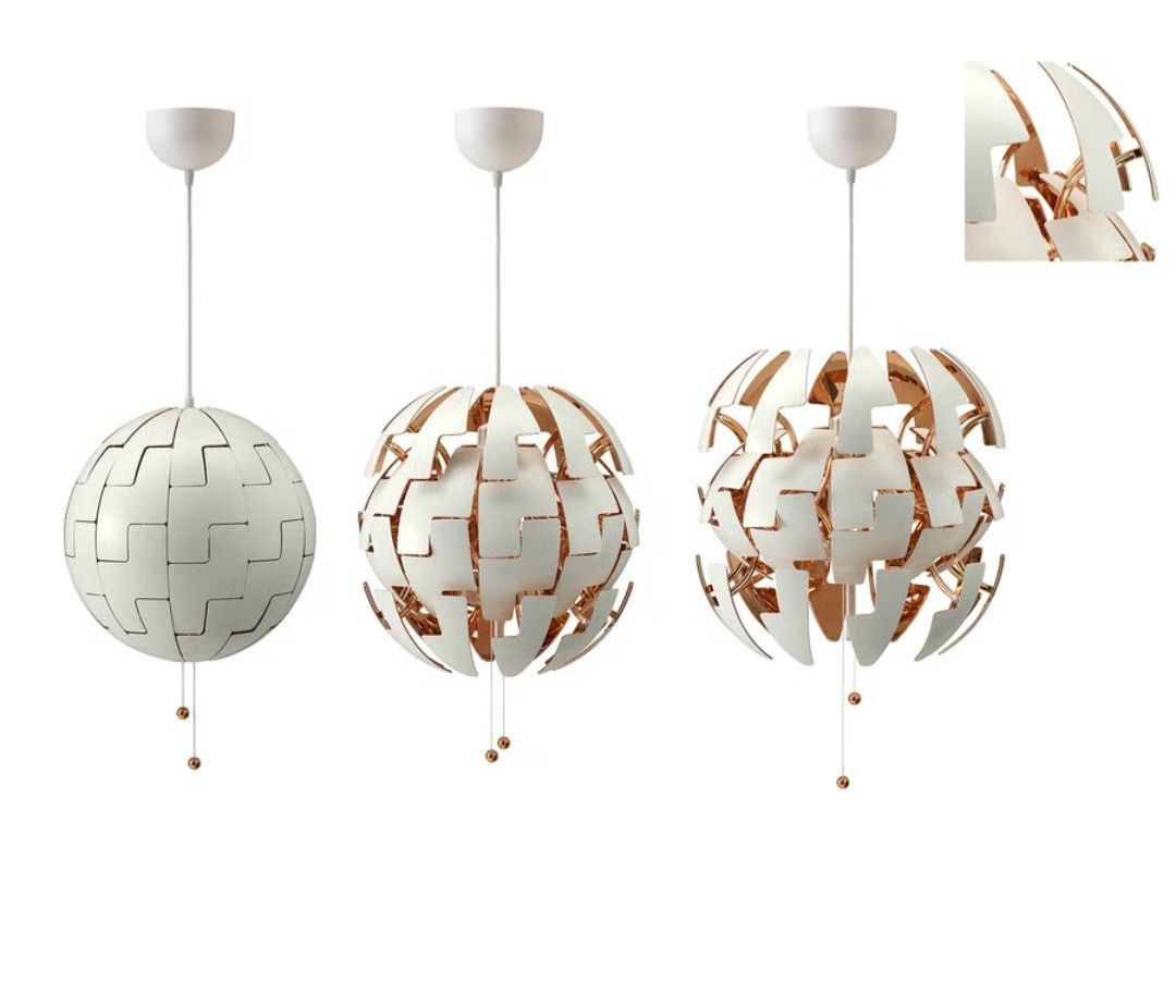 Ikea Lampadari & plafoniere: IKEA PS 2014 Hängeleuchte, weiß/kupferfarben – Usato da Ebikon venduto da shadow_of_seth 4