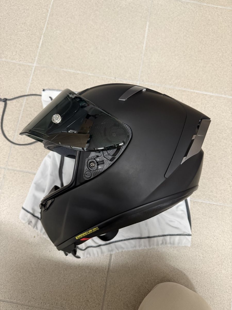 Caschi & visiere: Shoei X-Pirit 3 Helm schwarz – Usato da Thundorf venduto da Espressolungo 1