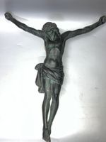 Antiker Jesus Kruzifix aus Kupfer