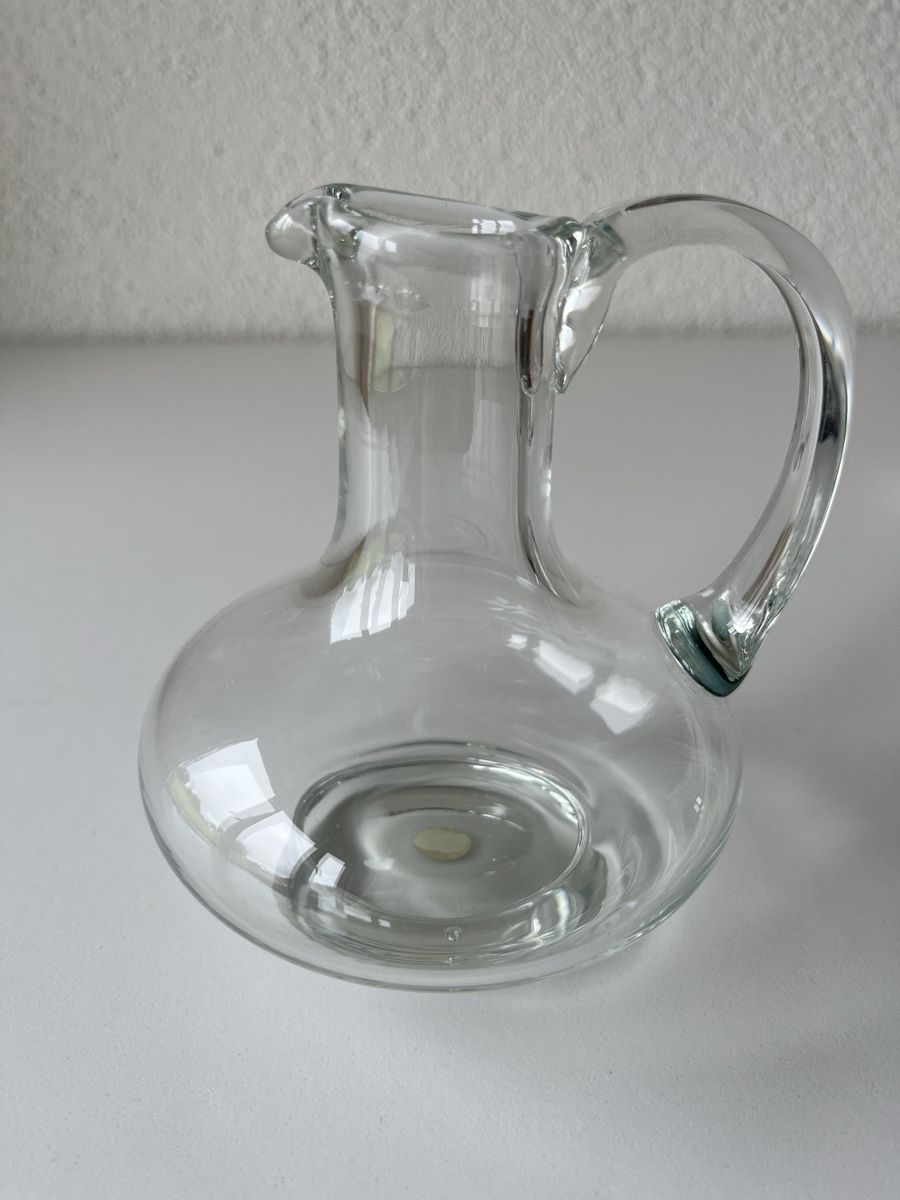 Caraffe: Glaskaraffe Wasserkrug handgefertigt – Usato da Ins venduto da Baj