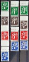 SUISSE 1939: Expo nationale, les séries de/fr/it, **
