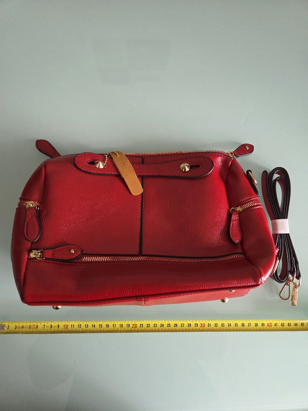 Borse da donna: Sac à main rouge en cuir véritable - Élégant et chic – Nuovo (secondo la descrizione) da Monthey venduto da Bubuline 2
