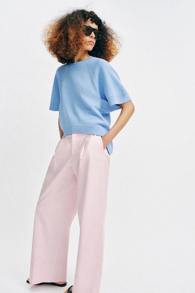Zara Maglioni & Felpe: ZARA Strickpullover Pullover kurzarm hellblau Gr.M NEU – Nuovo e nell'imballaggio originale da Rotkreuz venduto da beltraum 4