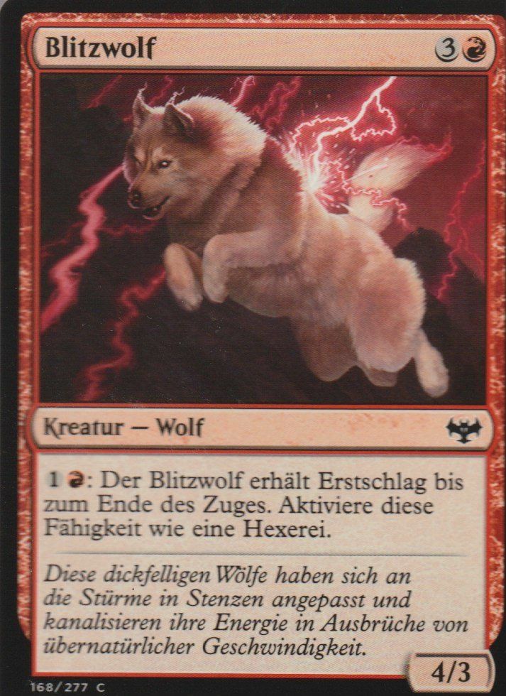 Magic The Gathering Carte collezionabili: TCG Magic The Gathering MTG De VOW 168 Blitzwolf – Nuovo (secondo la descrizione) da Vezia venduto da Aquarius_Age
