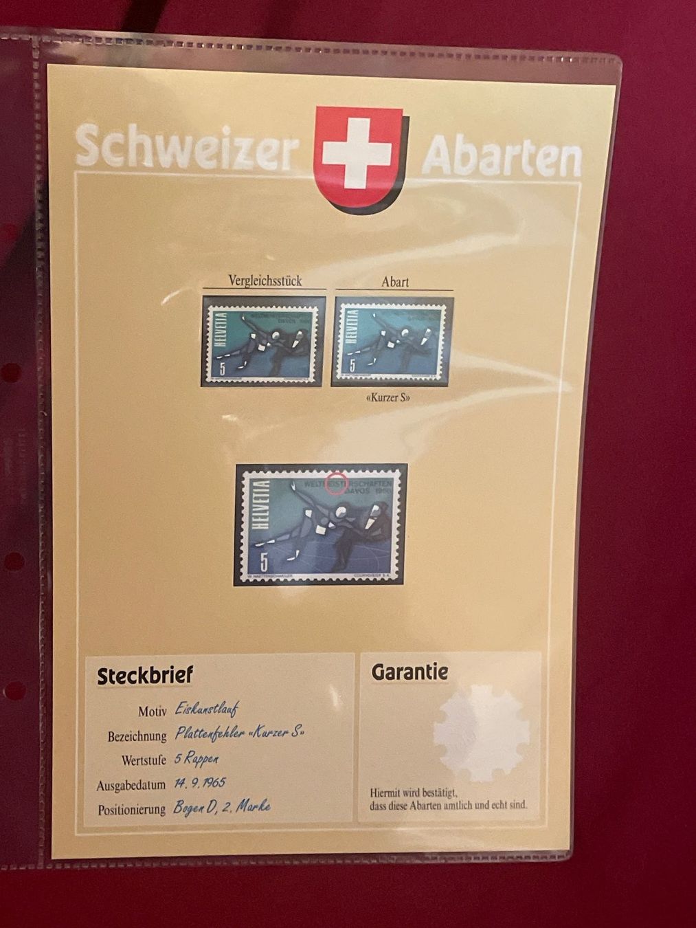 Tutti i francobolli: Schweizer Briefmarken Abarten Sammlung 36 Bätter – Usato da Schüpfen venduto da Schuepfen45 3
