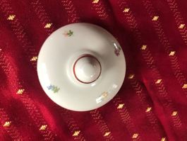 Teekanne Kaffeekanne Deckel - Blumenmuster - Vintage