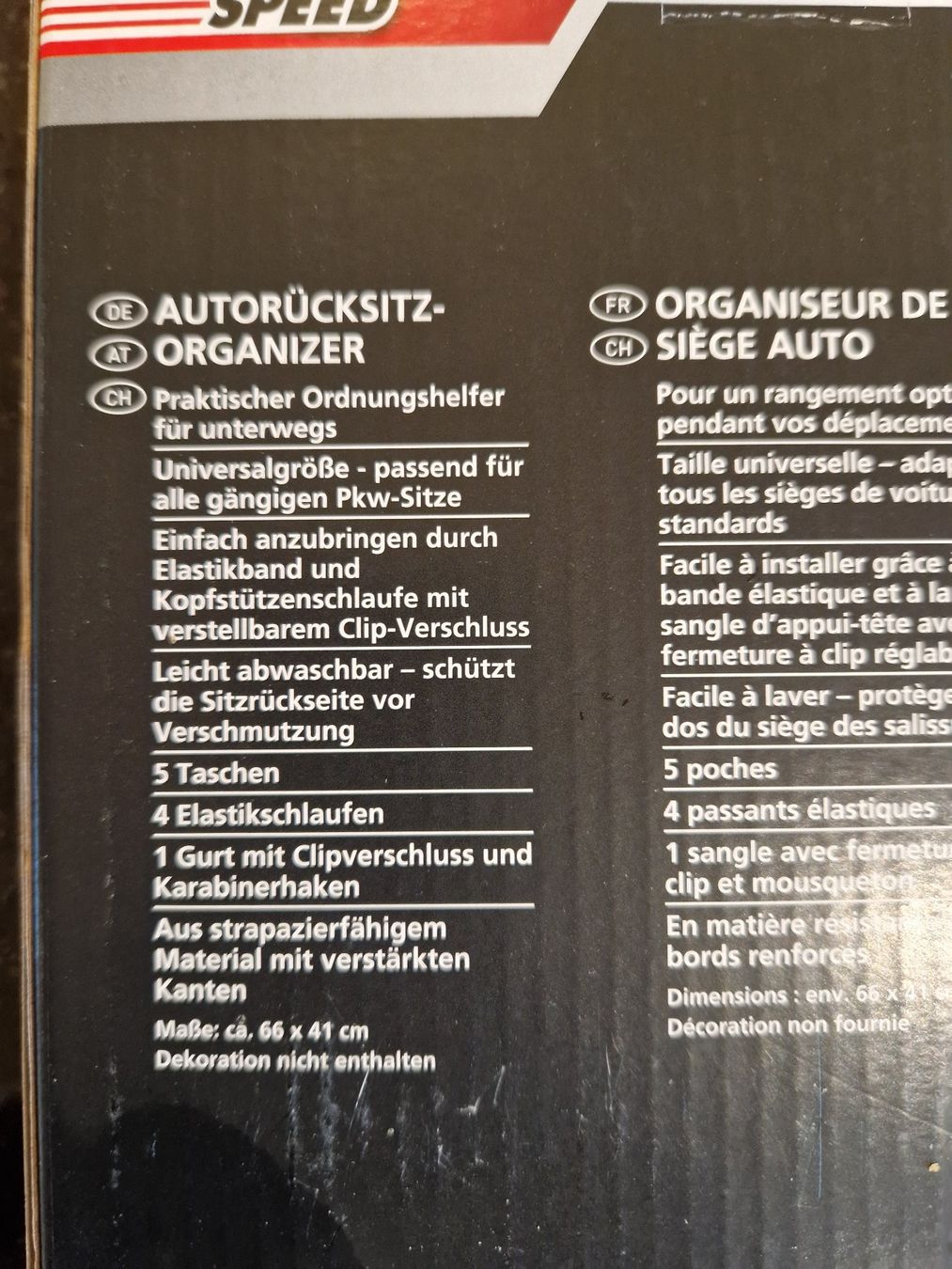 Wandhalterungen: NEU Autorücksitz-Organizer Weltraum – Neu und originalverpackt aus Giswil von monimaus08 1