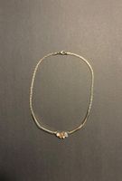 Pierre Lang Collier Kette mit buntem Stein, vergoldet