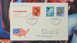 CL36 Enveloppe + Timbre Suisse - Theme Aviation 1967