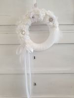 Kranz weiss Shabby Chic Vintage Spitze Geschenk Hochzeit