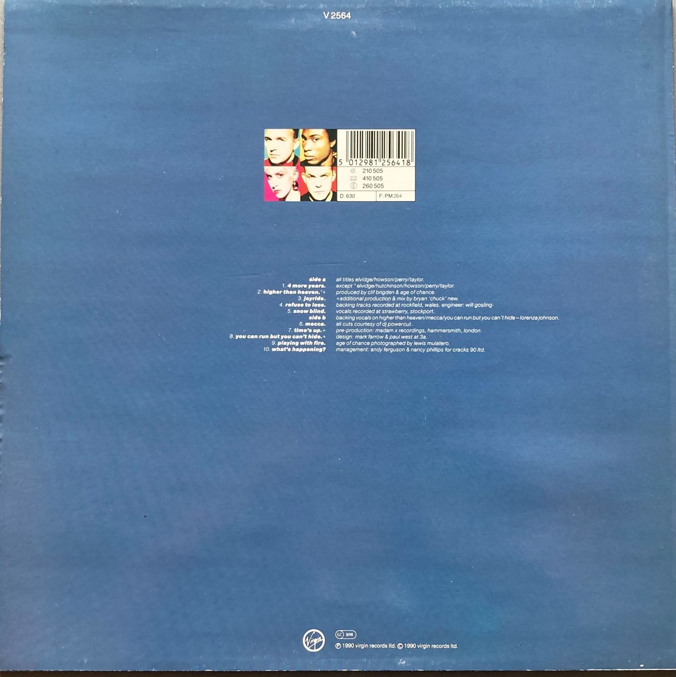 Dischi in vinile: AGE OF CHANCE - MECCA – Usato da Poliez-Pittet venduto da Newtown-Records 1