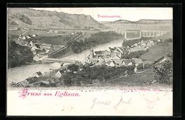 AK Eglisau, Totalansicht vom Ort, 1901