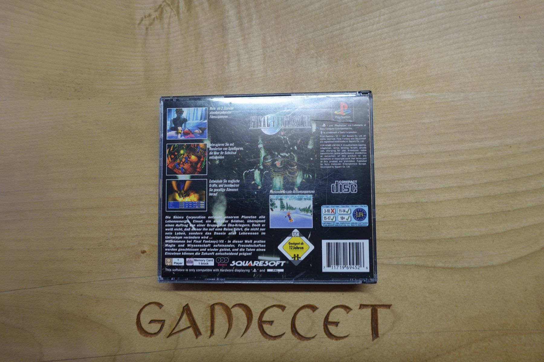 Sony Giochi: Final Fantasy VII – Usato da Steinach venduto da Gamecet 3