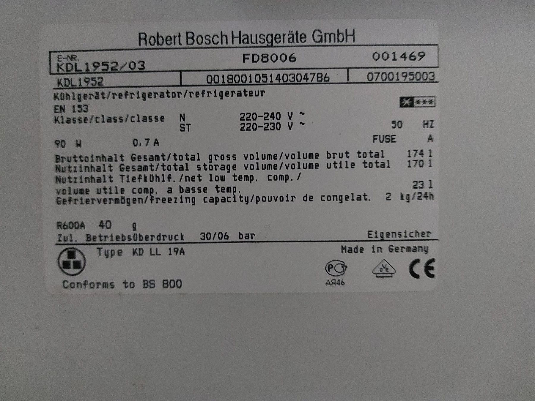 Bosch Kühlschrank: GELEGENHEIT – Gebraucht aus Schwyz von mbird7 2