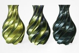 3 x PLA Bicolor 1.75 mm, à 1 kg, gold & black